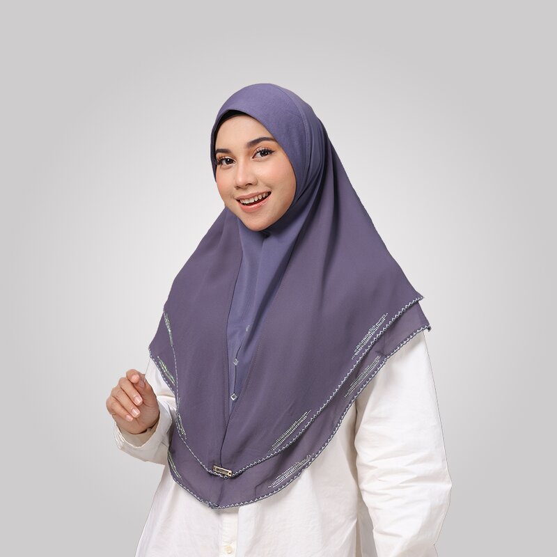 Amira Instant Chiffon Hijab Factory - Bulk Double Layer Rhinestone Headscarf