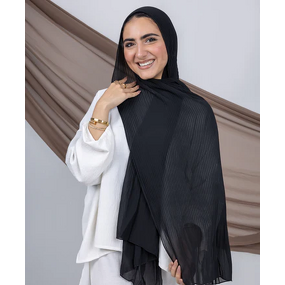 Pleated Chiffon Hijab Manufacturer - Bulk Crinkled Ruffled Long Scarf