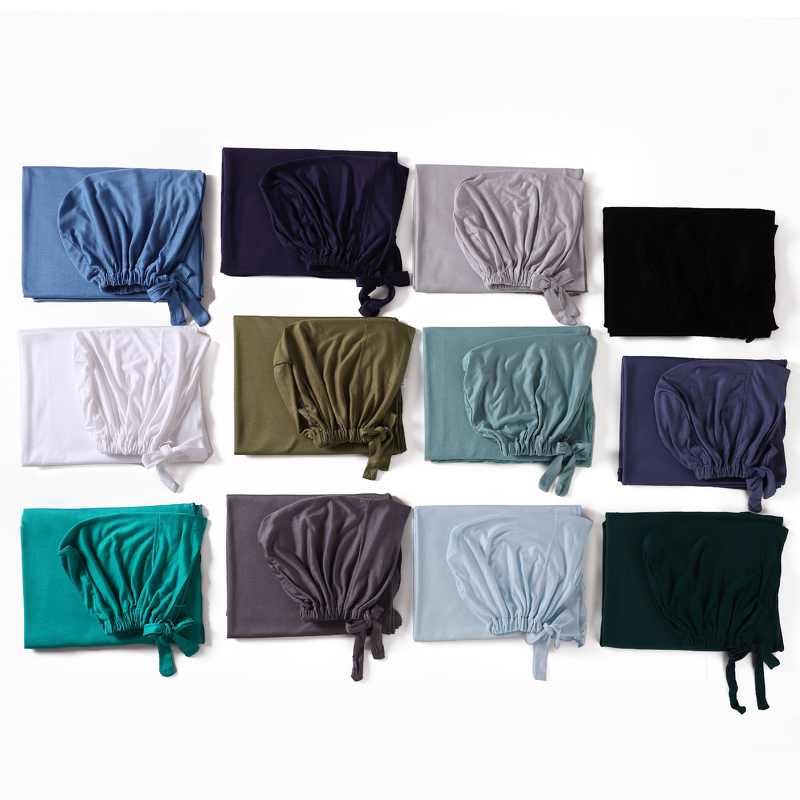 Jersey Hijab Set Manufacturer - Bulk Matching Scarf Inner Cap Two Piece