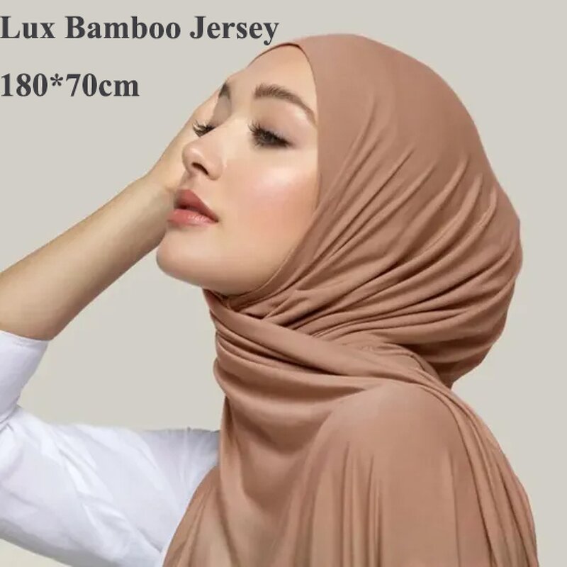 Bamboo Jersey Hijab Supplier - Bulk Plain Eco-Friendly Shawl
