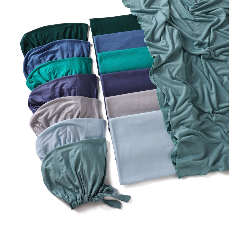 Jersey Hijab Set Manufacturer - Bulk Matching Scarf Inner Cap Two Piece