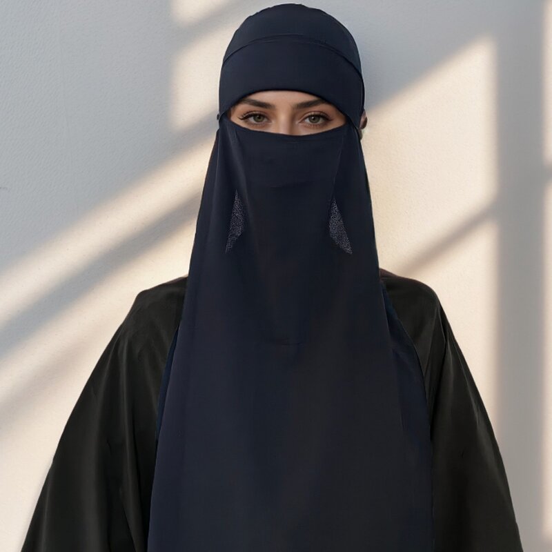 Single Niqab Veils Supplier - OEM Modern Long Summer Face Mask Scarf