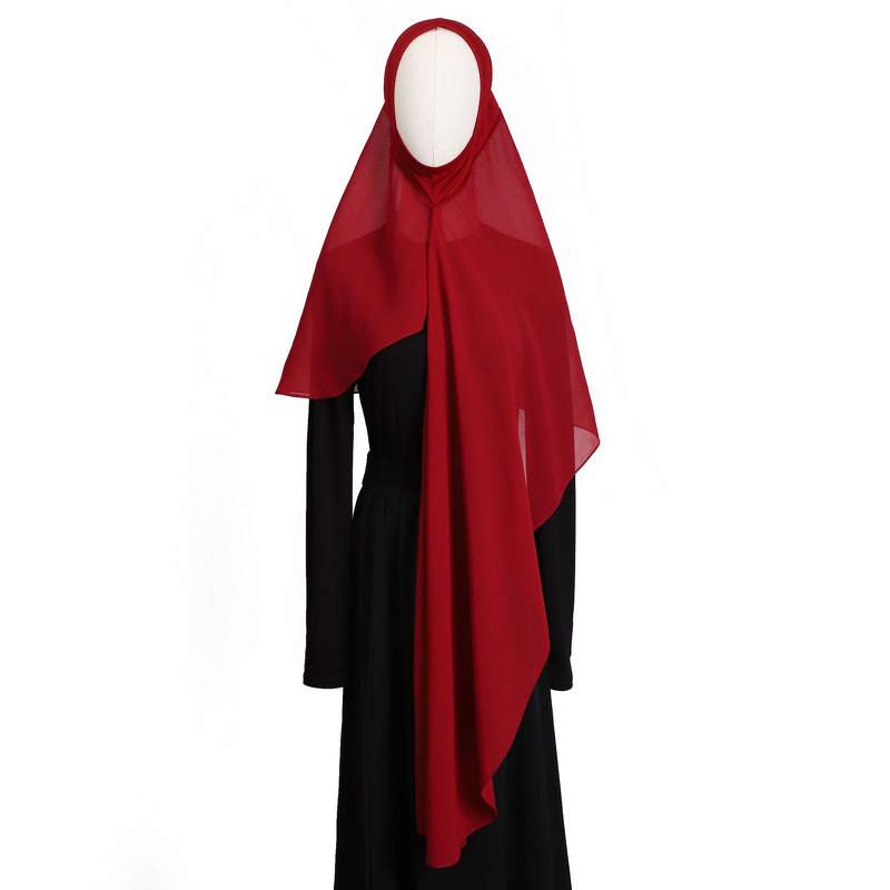 One Loop Instant Hijab Manufacturer - OEM Solid Glossy Hemp Convenient Wrap