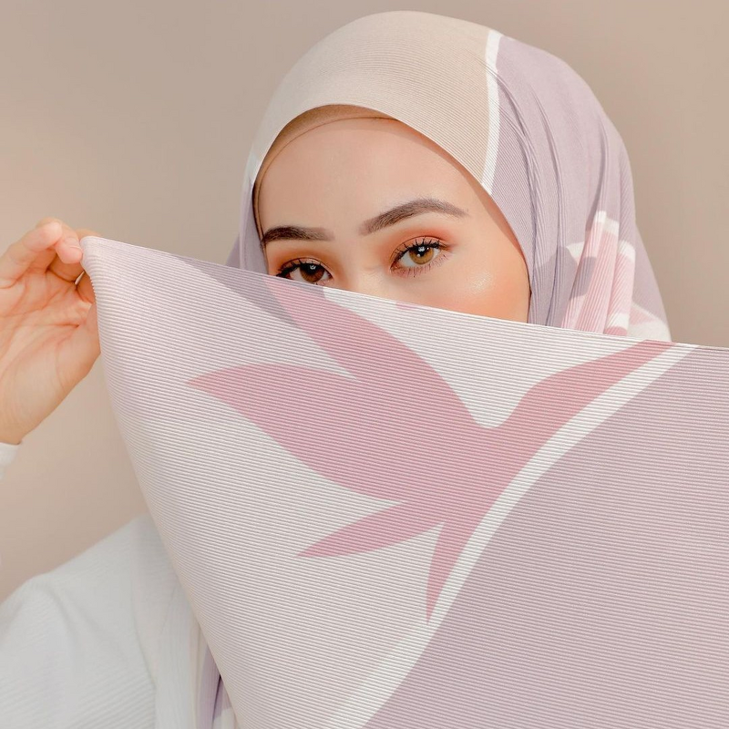 Pleated Chiffon Hijab Supplier - Wholesale Floral Lightweight Tudung