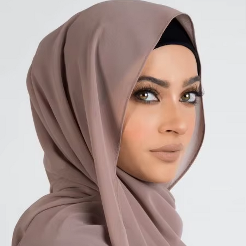 Bubble Chiffon Hijab Supplier - Wholesale 76 Colors Solid Scarves