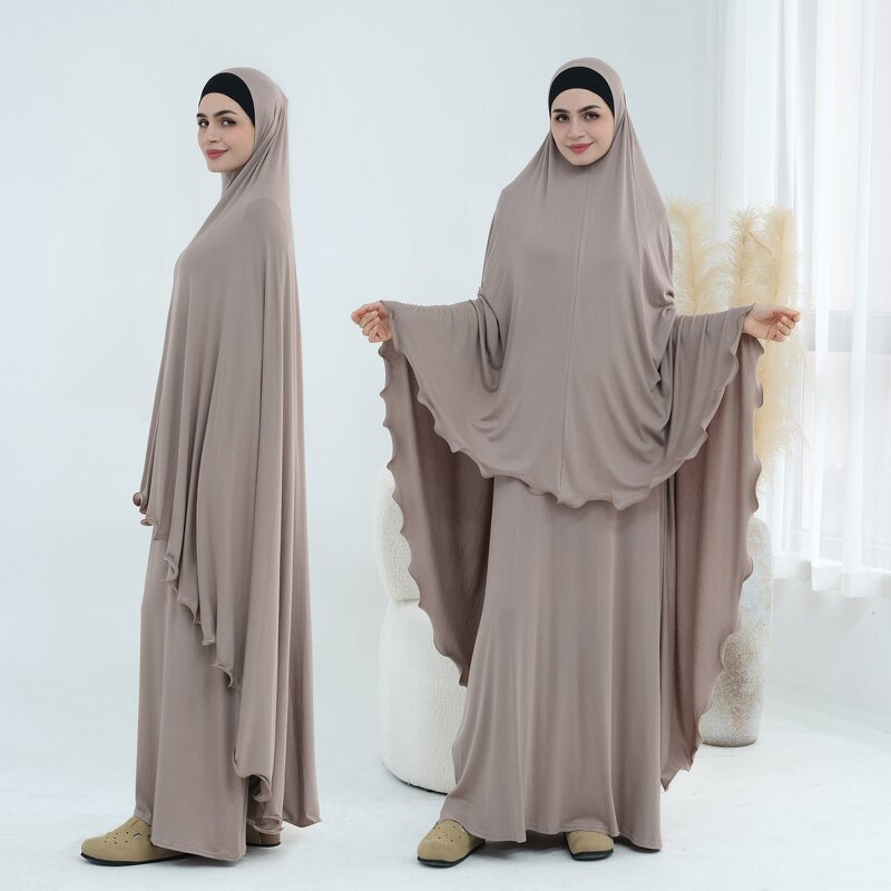 Burqa Jilbab Set Manufacturer - OEM Full Length Two Piece Abaya Dress