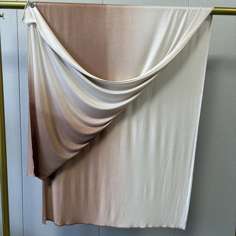 Ombre Jersey Hijab Factory - OEM Gradient Print Non-Slip Scarf