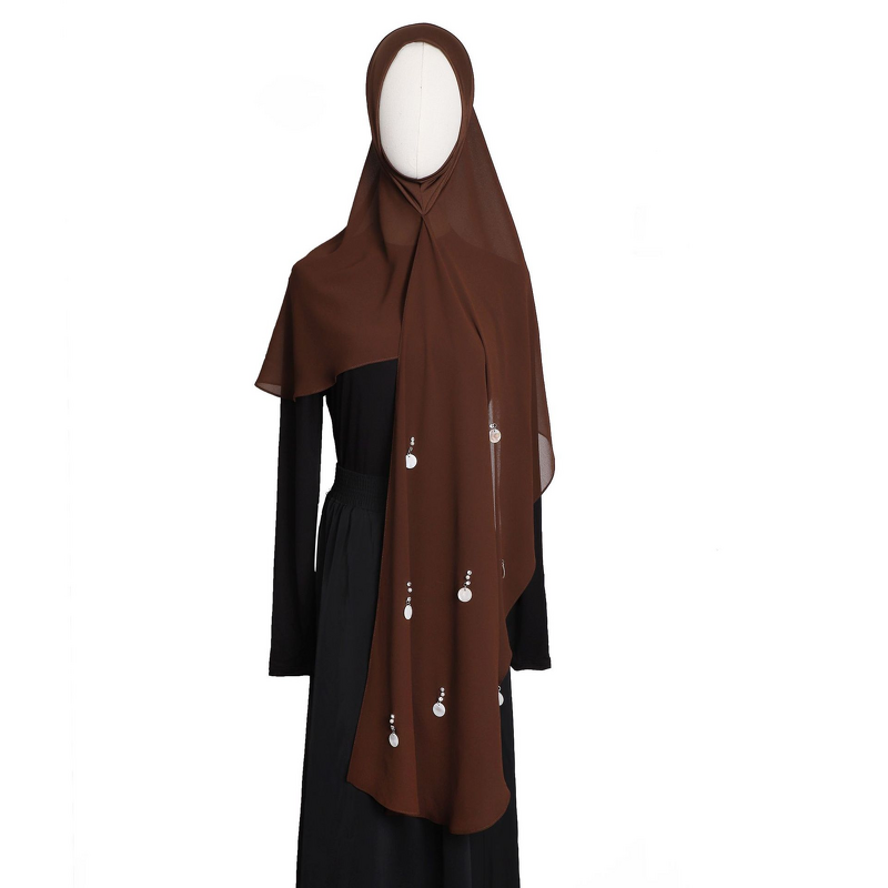 One Loop Instant Shawl Factory - OEM Handmade Shell Crystal Patchwork