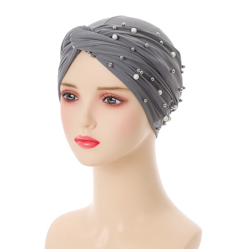 Jersey Turban Hijab Supplier - Wholesale Simple Pearl Turban