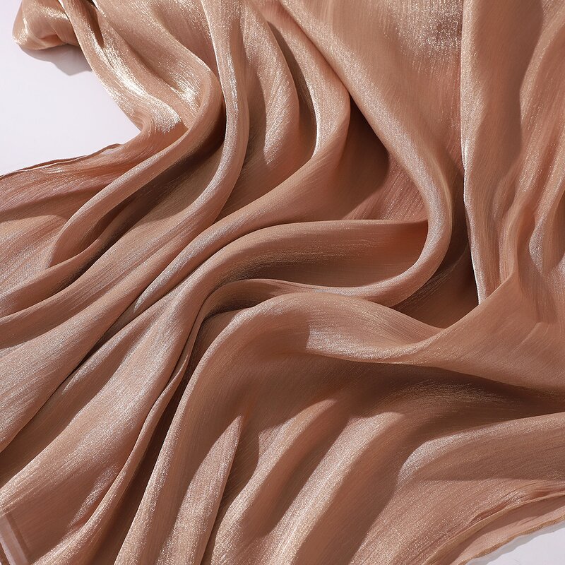 Shiny Chiffon Hijab Supplier - Wholesale Thin Textured Silk Scarf