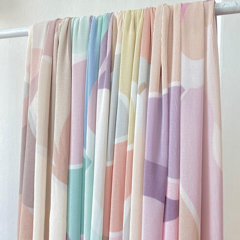 Pleated Chiffon Hijab Supplier - Wholesale Floral Lightweight Tudung