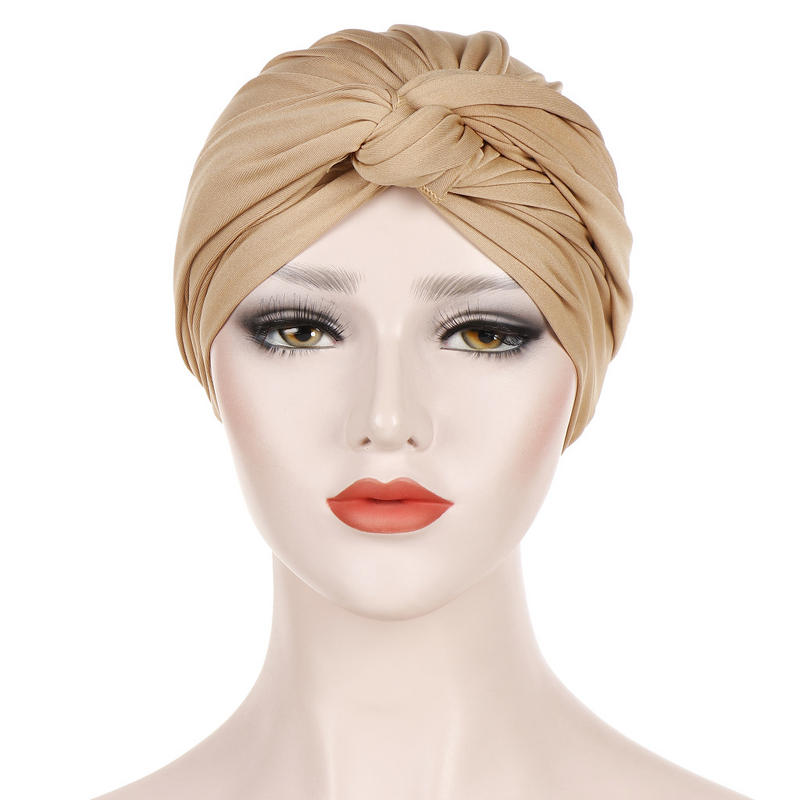 Instant Turban Hat Manufacturer - OEM Stretchy Cotton Turban Without Pearl