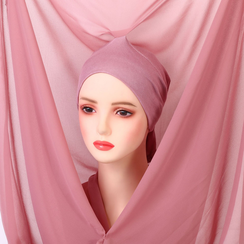 Instant Chiffon Hijab Supplier - OEM Pinless Built-in Magnets Scarf