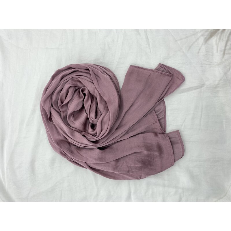 Bamboo Satin Hijab Manufacturer - Bulk Solid Matte Velvet Tudung