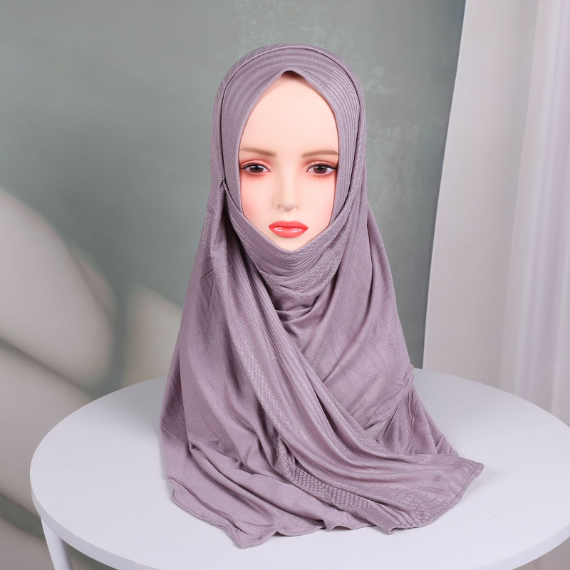 Rayon Modal Scarf Supplier - OEM Jacquard Classic Arab Headscarf