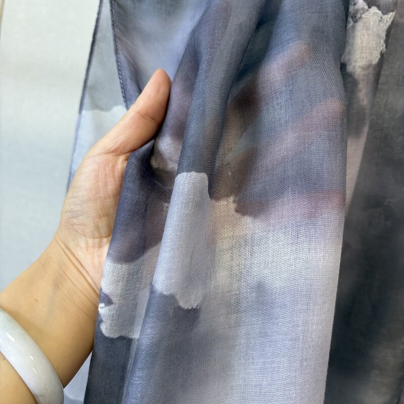 Viscose Printed Hijab Manufacturer - OEM Double-sided Woven Cotton Shawl