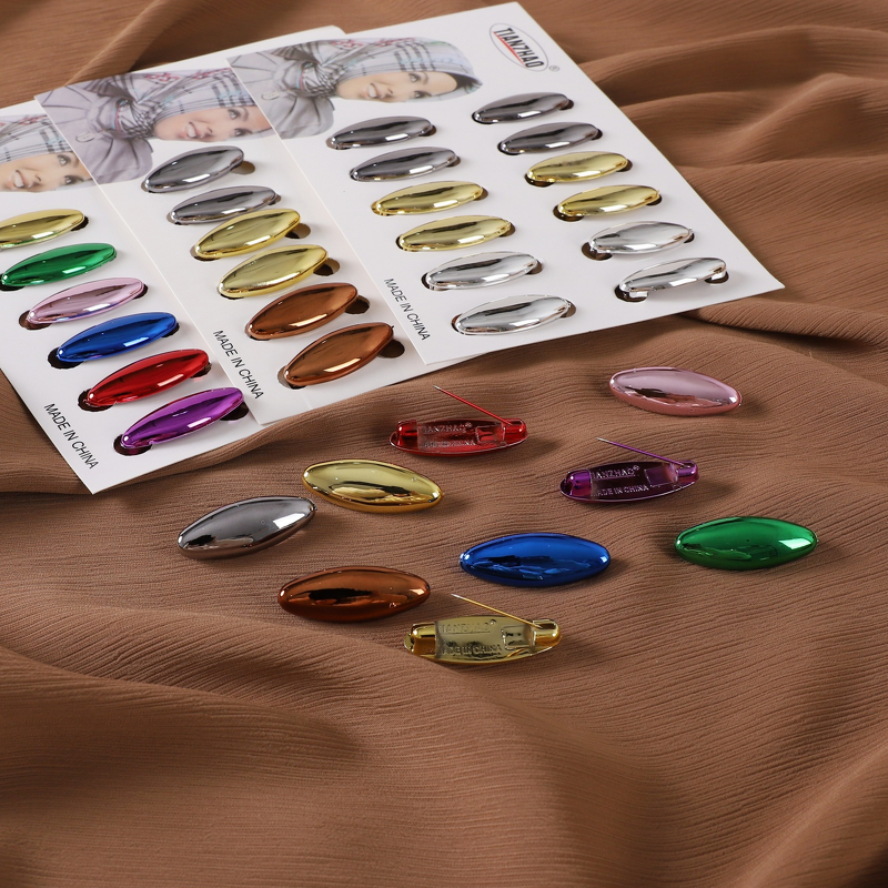 Plastic Hijab Pins Supplier - Wholesale 12pcs Colorful Safety Pin Set