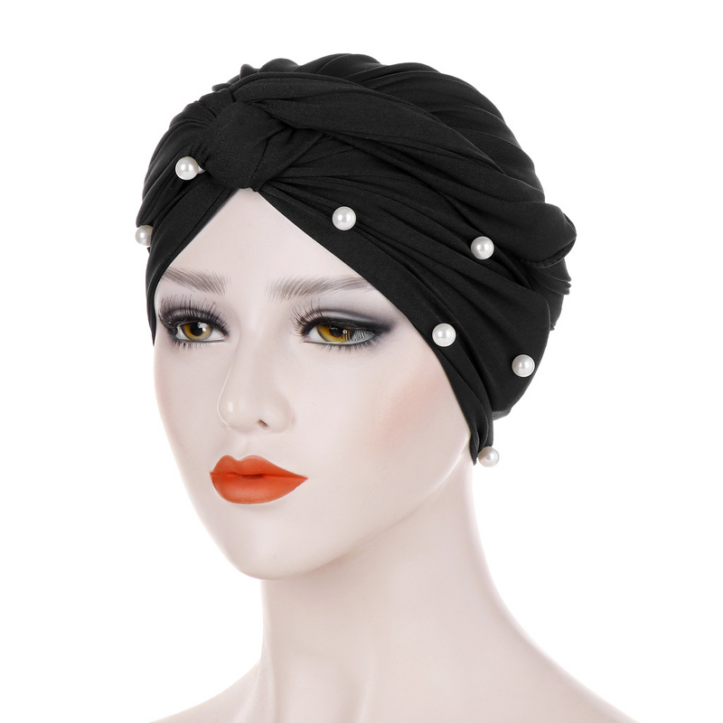 Instant Jersey Turban Supplier - Wholesale Stretchy Headwear with Pearl