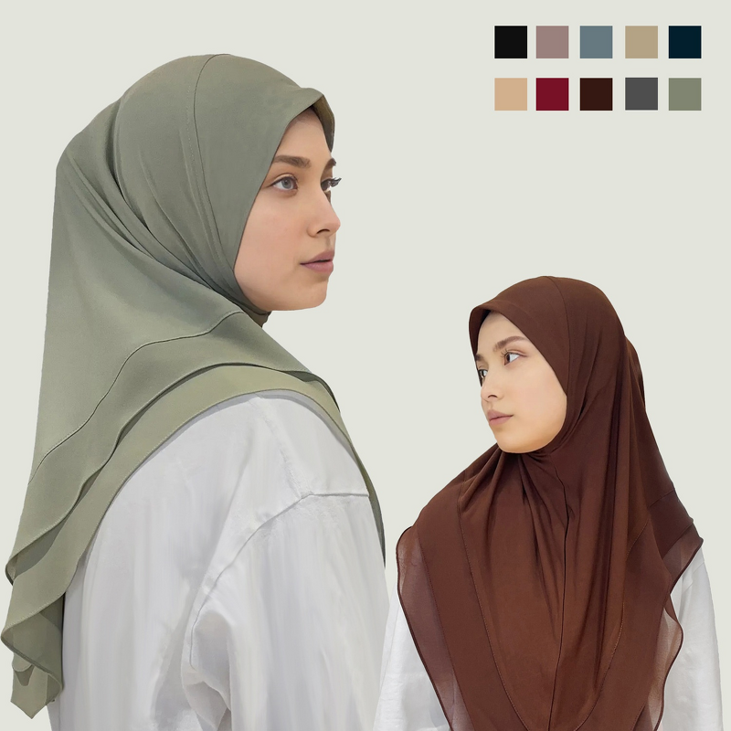 Amira Instant Hijab Manufacturer - Wholesale Easy Wear One Piece Chiffon