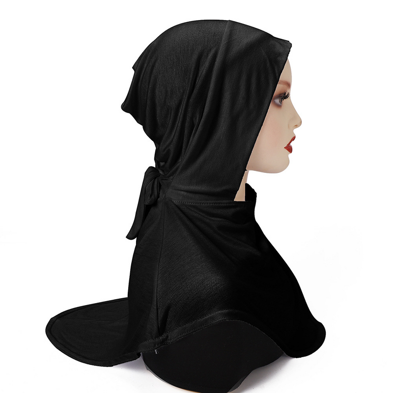 Amira Instant Hijab Factory - Bulk Solid Stretchy Undercap Ties-Back