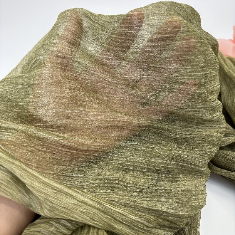 Silk Wrinkle Hijab Factory - OEM Dirty Dyeing Plain Unique Veil