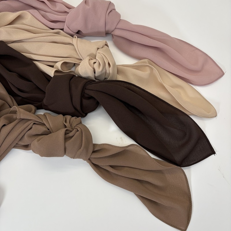 Plain Chiffon Hijab Manufacturer - Bulk 374 Colors Georgette Shawl