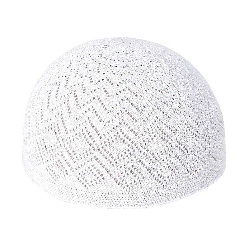 Crochet Kufi Hat Supplier - OEM Low Price Knitted Jacquard Prayer Cap