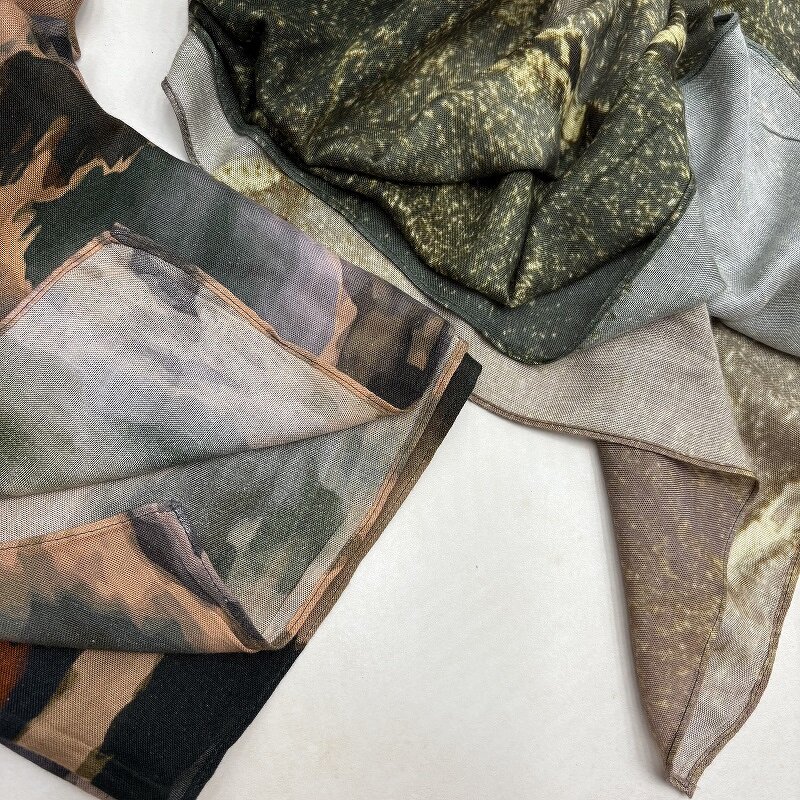 Modal Print Hijab Manufacturer - OEM Digital Floral Rayon Scarf