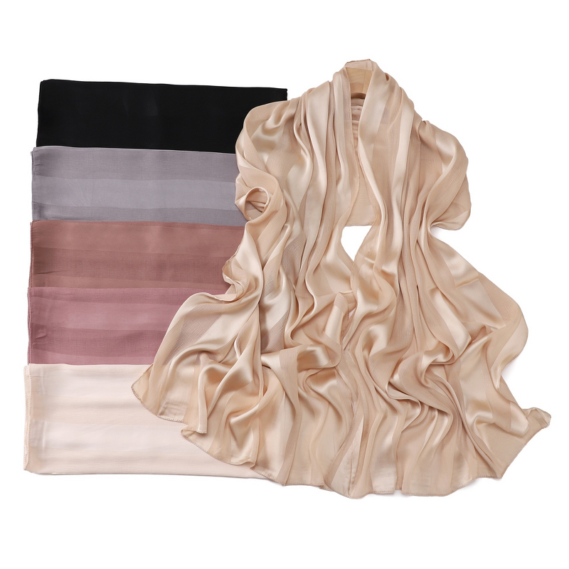 Plain Satin Shawl Supplier - Wholesale Glitter Soft Comfortable Hijab