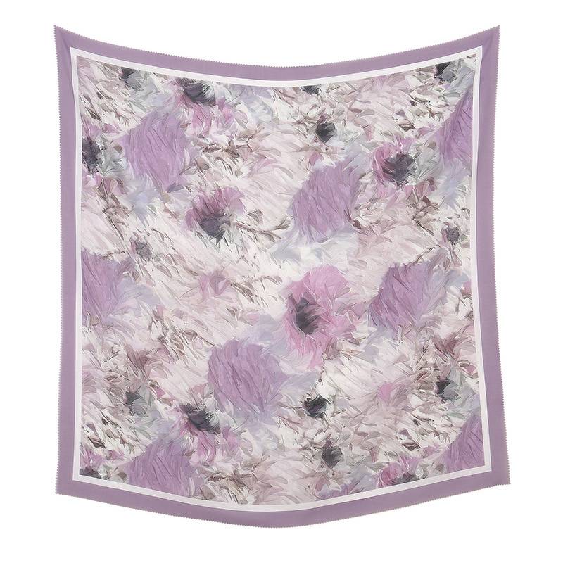 Square Laser Hijab Factory - OEM Floral Classic Bawal Custom Logo