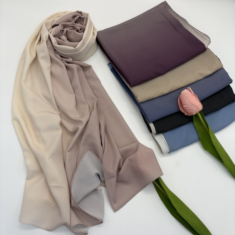 Woven Ombre Modal Hijab Supplier - OEM 4 Ways Stretchy Soft Shawl