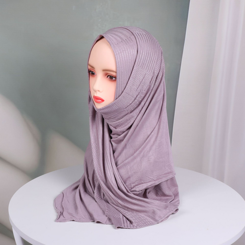Rayon Modal Scarf Supplier - OEM Jacquard Classic Arab Headscarf