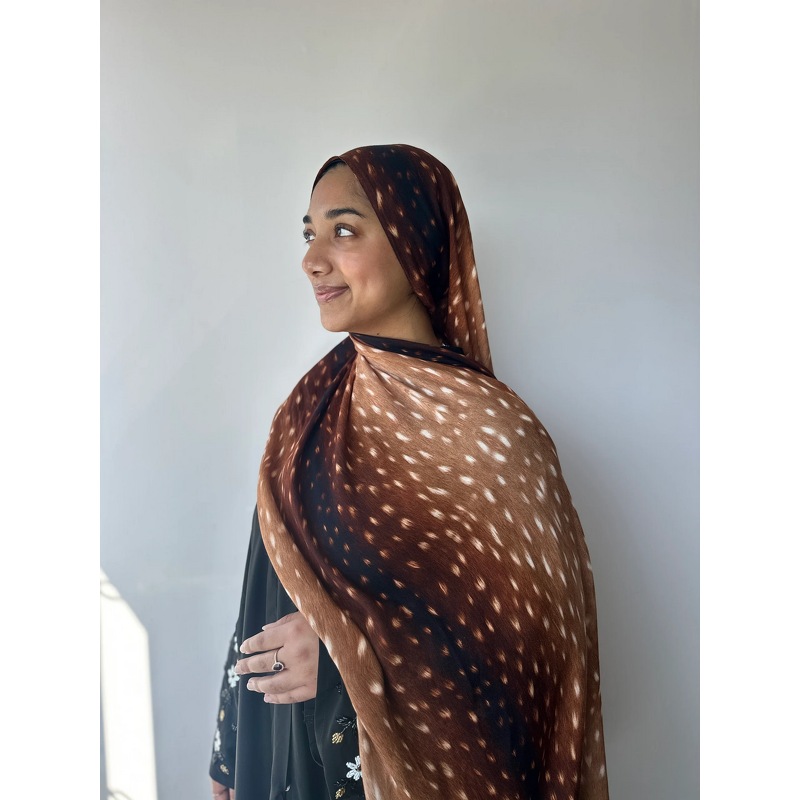 Printed Jersey Hijab Manufacturer - Custom Luxury Double Sided Scarf