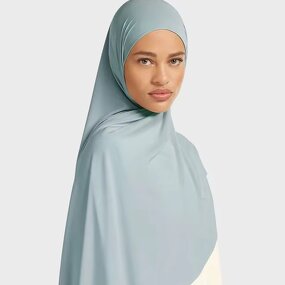 Liquid Jersey Hijab Manufacturer - Custom Solid Shiny Long Shawl