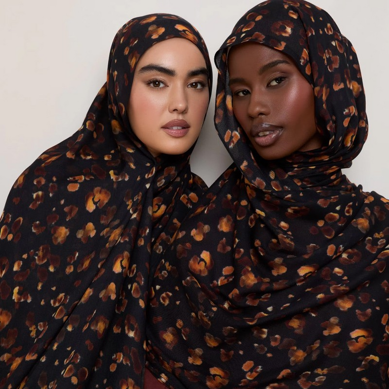 Bamboo Modal Hijab Supplier - Custom Double Sided Bohemian Scarf