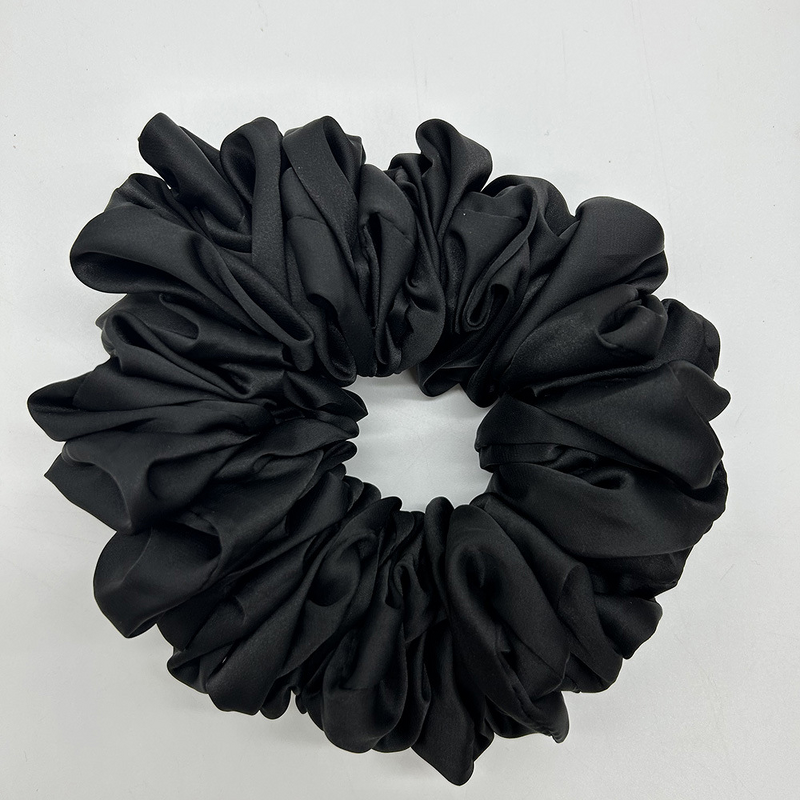 Satin Volumizer Supplier - OEM Big Hair Tie Ring Luxury Scrunchie
