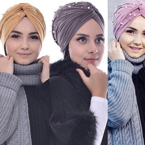 Jersey Turban Hijab Supplier - Wholesale Simple Pearl Turban