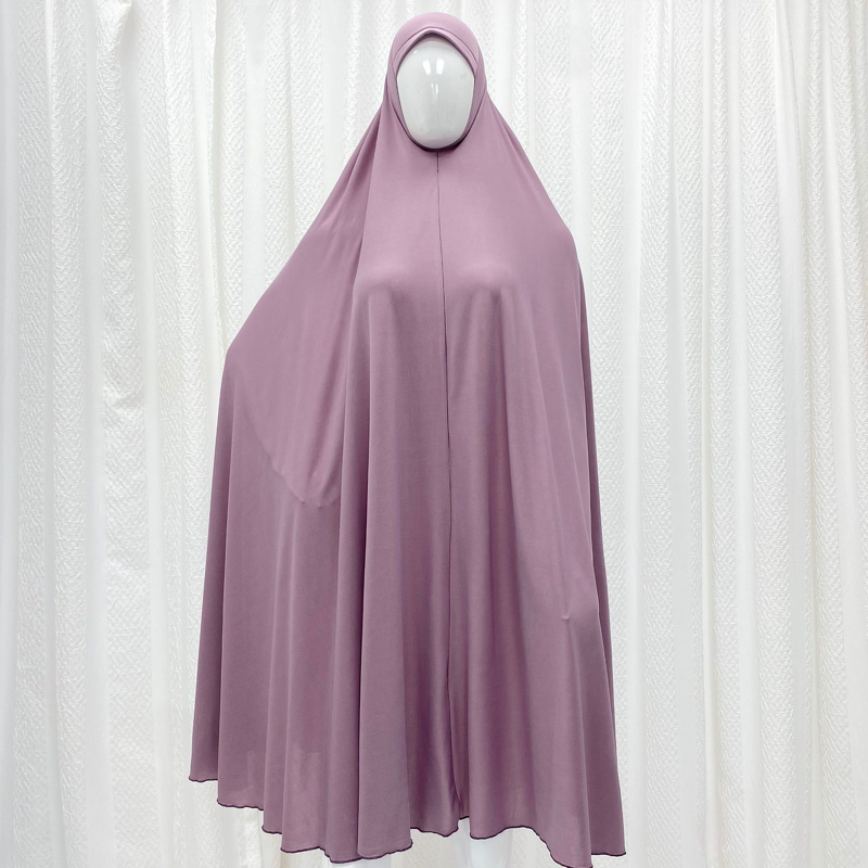 Crystal Hemp Khimar Factory - OEM Sleeveless Overhead Long Prayer Abaya