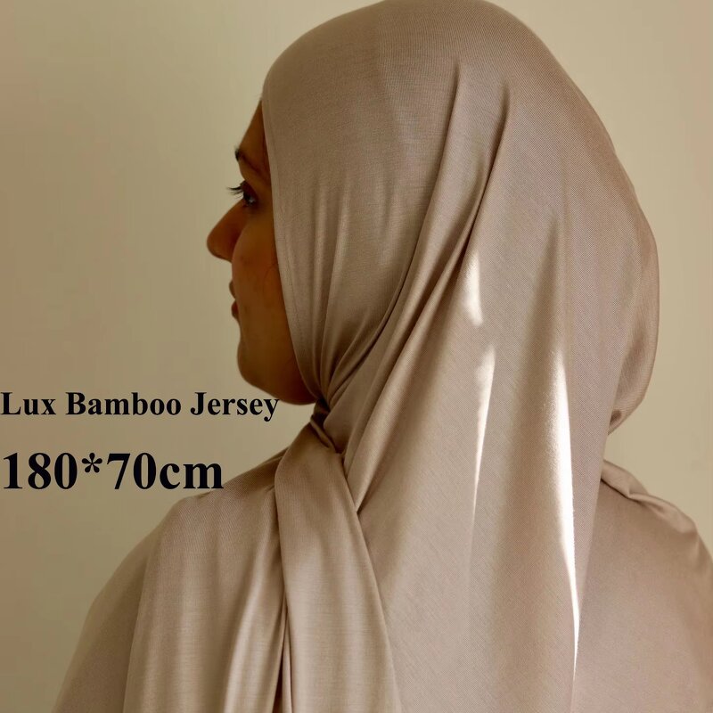 Bamboo Jersey Hijab Supplier - Bulk Plain Eco-Friendly Shawl
