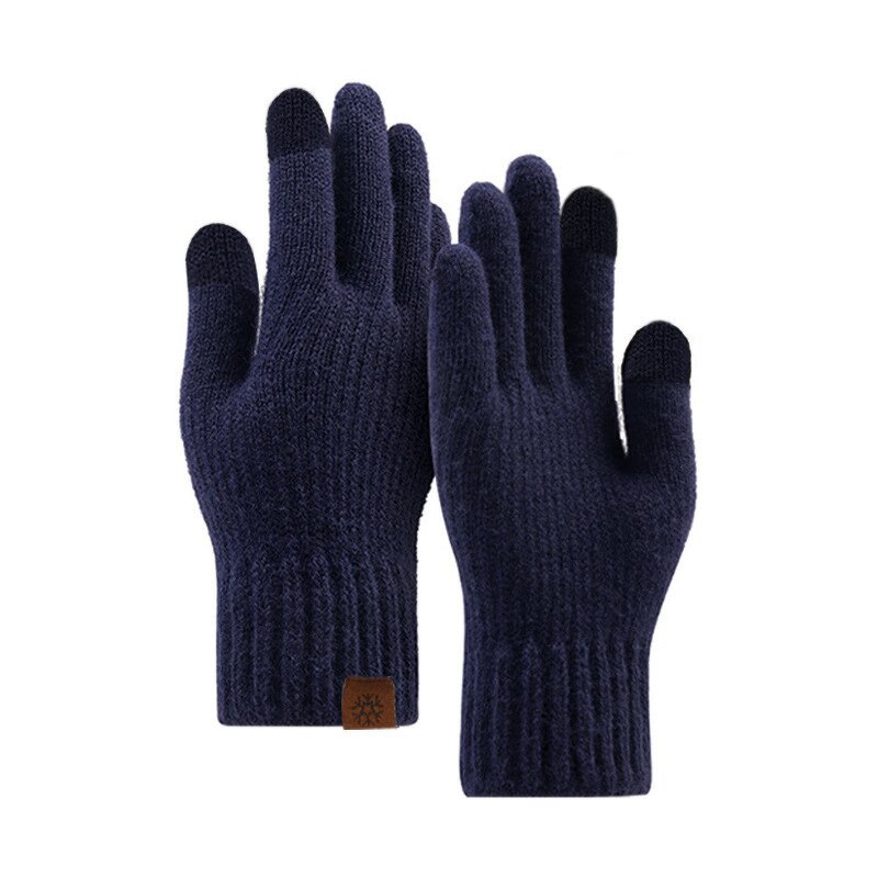 Fleece-Reinforced Gloves Factory - Twist Knitted Cold-Proof Touch Screen Warm Wool in Winter