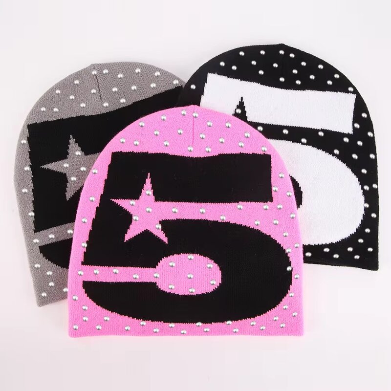 Baby Boy's Knitted Hat Supplier - Winter Velvet Thickened with Rabbit Ears Animal Print Spandex