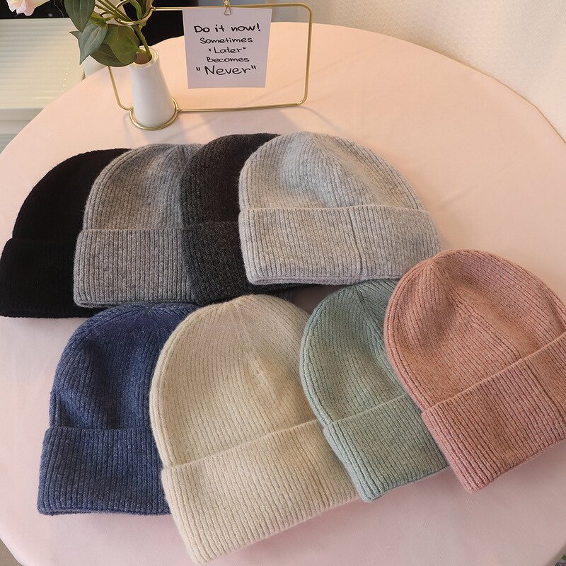 Wool Blend Hat Factory - OEM/ODM Autumn Winter New Ladies Warm Knitted Jacquard Casual