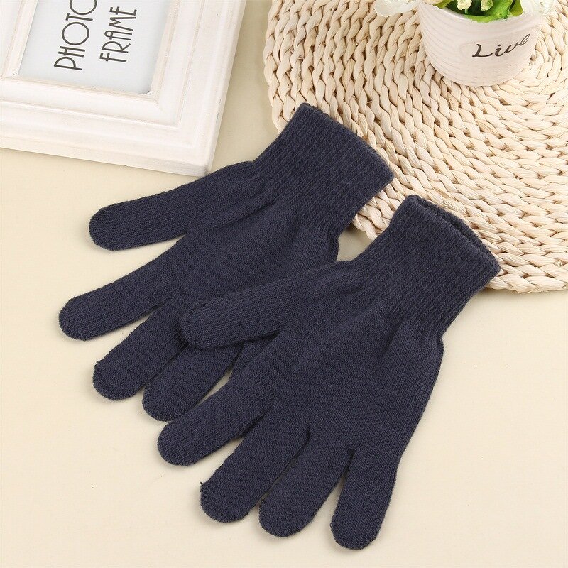 Korean Touch Screen Gloves Manufacturer - The Latest Design with Wool Thickened Knitted Cartoon Warm