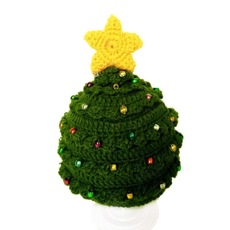 Family Knit Cap Supplier - Wholesale New Matching Christmas Tree Star Design Unisex Crochet