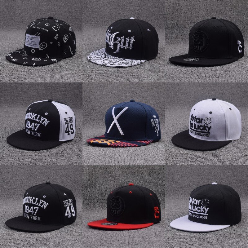 Snapback Hats Factory - OEM/ODM Fashion Flat Brim Plain 6 Panel Unisex Cotton Adjustable