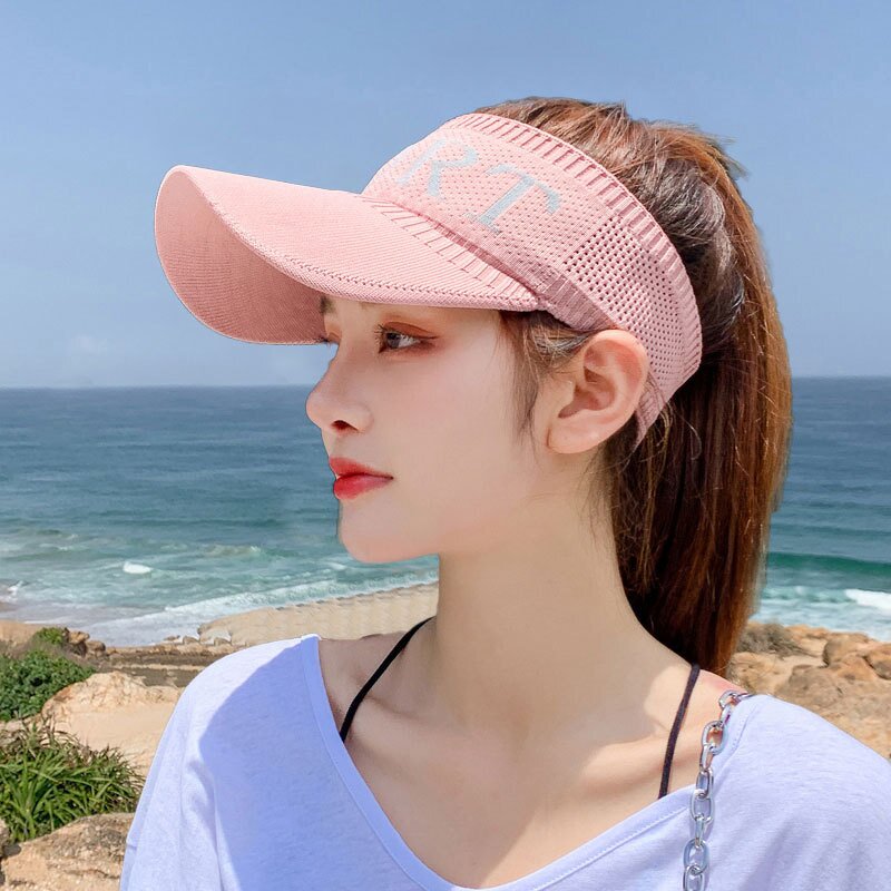 Sports Visor Cap Factory - OEM/ODM New Arrival Solid Color Summer Outdoor Adjustable Tennis Golf