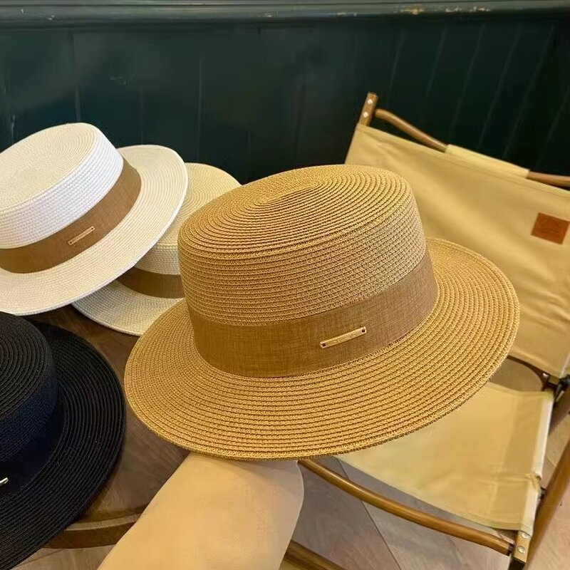 Leisure Art Sun Hat Factory - Spring Summer Thin Hollow Painter Hat Beret Straw for Men Women