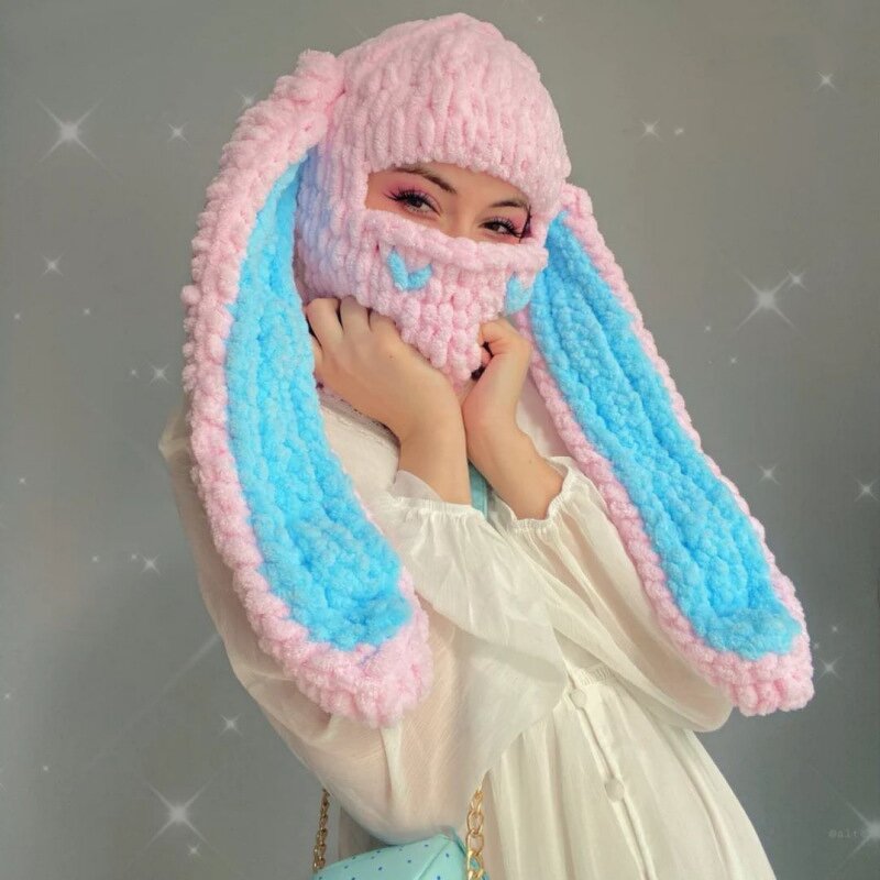 One Hole Balaclava Factory - Wholesale Spring Matching Color Hat Mask in One Warm Knitted