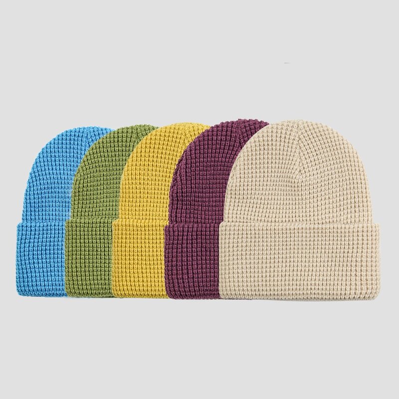 Winter Beanie Factory - OEM/ODM Hot Sale 2026 Solid Color Thermal Waffle Knit with Ear Flaps