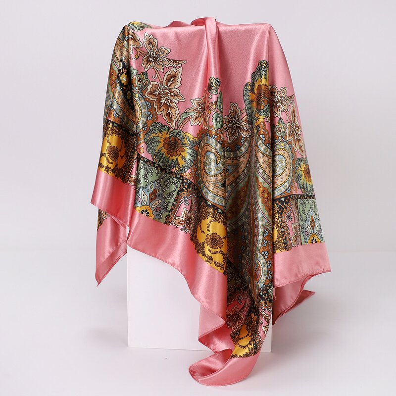 Silk Scarf Manufacturer - Wholesale Prevalent Cashew Nut Printed European Trend Shawl